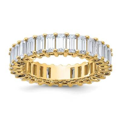 Emerald-cut D E F Pure Light Moissanite Eternity Band 14k Gold ET0042-340-55Y4MP, MPN: ET0042-340-5…
