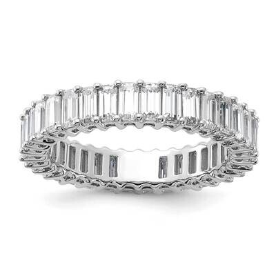 Emerald-cut G H I True Light Moissanite Eternity Band 14k White Gold ET0042-340-8W4MT, MPN: ET0042-…