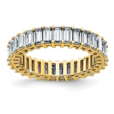 Emerald-cut D E F Pure Light Moissanite Eternity Band 14k Gold ET0042-340-7Y4MP, MPN: ET0042-340-7Y…