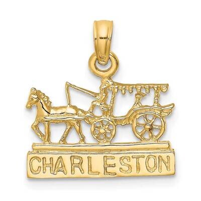 Charleston Horse Cart 14k Gold K8699, MPN: K8699, 637218128051