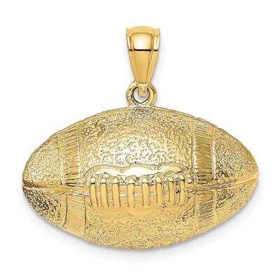 Football Hanging Horizontal 14k Gold 3-D K8734, MPN: K8734, 637218019656