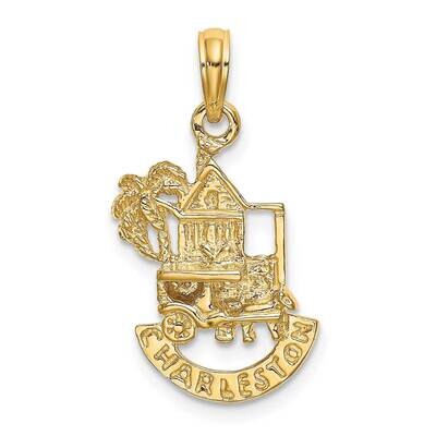 Charleston Scene with Horse Cart House 14k Gold K8700, MPN: K8700, 637218128068