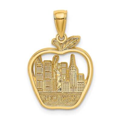 New York City In Apple 14k Gold 2-D K8875, MPN: K8875, 637218112715