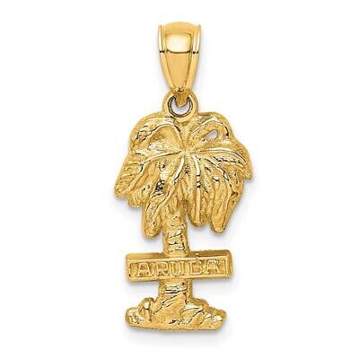 Aruba On Palm Tree 2-D 14k Gold K8201, MPN: K8201, 637218088973