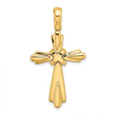 X Center Polished Cross 14k Gold K9721, MPN: K9721, 196904170014