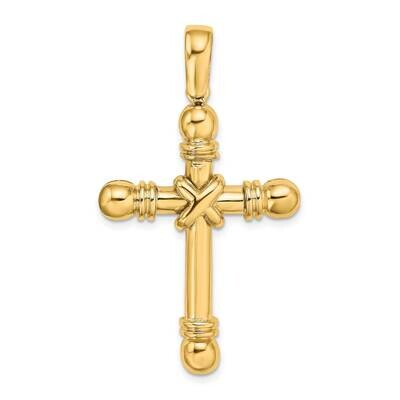 X Center with Rounded Ends Cross 14k Gold K9710, MPN: K9710,