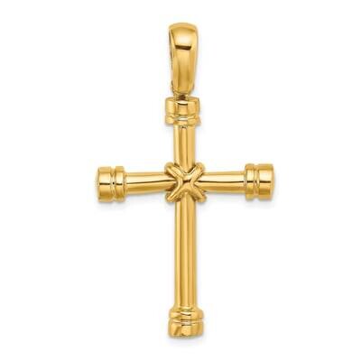 X Center Cross 14k Gold Polished K9707, MPN: K9707, 196904170069