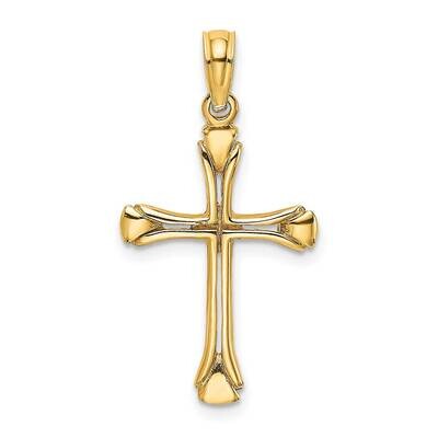 Cross with Triangle Tips Cut-Out (2of2) 14k Gold K8430, MPN: K8430, 637218035359