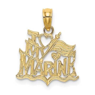 I Love My Marine 14k Gold K8311, MPN: K8311, 637218014507