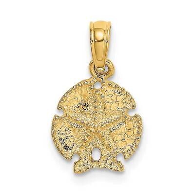Sand Dollar with Star 2-D (3 of 3) 14k Gold K7640, MPN: K7640, 637218011896