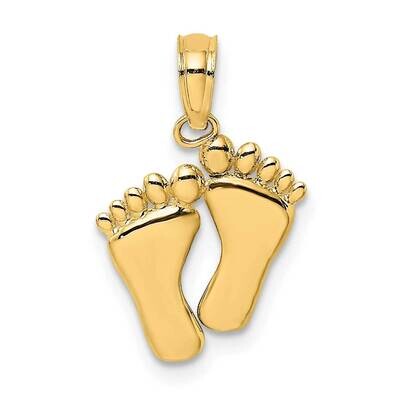 Double Feet - H P Hang Ten Styele 14k Gold K7278, MPN: K7278, 637218086535
