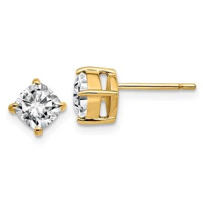 1.75ct. 5.5mm Cushion G H I True Light Moissanite Earrings 14k Gold YG4908-5MT, MPN: YG4908-5MT, 19…