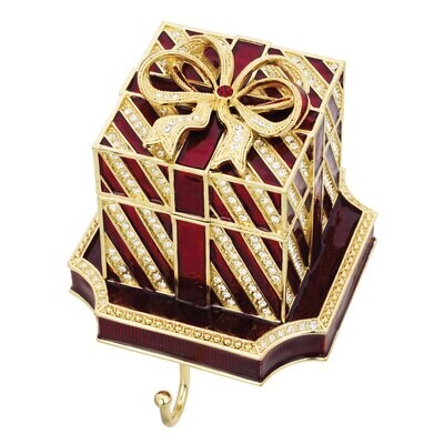 Olivia Riegel Red Gift Box Stocking Holder SH2631, MPN: SH2631, 817655014791