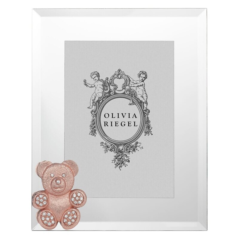 Olivia Riegel Rose Gold Teddy Bear 5 x 7 Inch Picture Frame RT4884