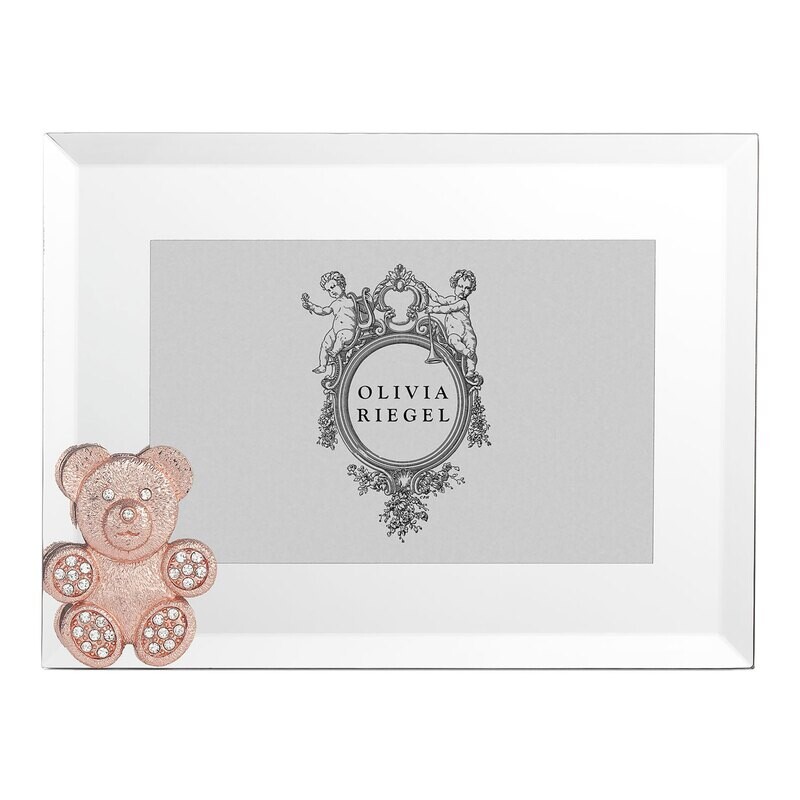 Olivia Riegel Rose Gold Teddy Bear 4 x 6 Inch Picture Frame RT4883