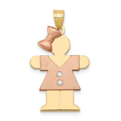 A Diamond Kid Pendant 14k Two-tone Gold XK507A, MPN: XK507A, 883957235141