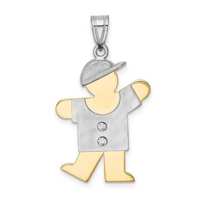 VS Diamond Kid Pendant 14k Two-tone Gold XK513VS, MPN: XK513VS, 883957236032
