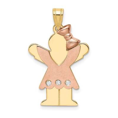 AAA Diamond Kid Pendant 14k Two-tone Gold XK511AAA, MPN: XK511AAA, 883957117874