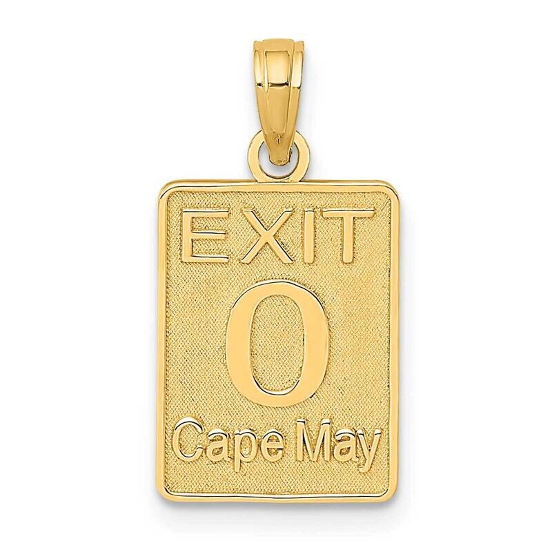 Exit 0 Cape May 14k Gold K8043