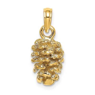 Pinecone (2 of 2) 14k Gold 3-D K7217, MPN: K7217, 637218052240