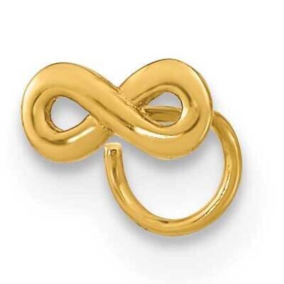 22 Gauge Infinity Nose Ring Body Jewelry 14k Gold BD163, MPN: BD163,