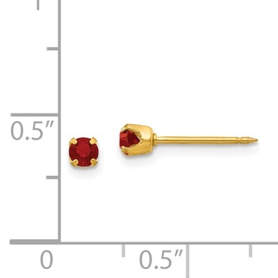 July Crystal Birthstone Earrings 24k Gold-plated 87E, MPN: 87E,