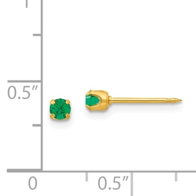 May Crystal Birthstone Earrings 24k Gold-plated 85E, MPN: 85E,