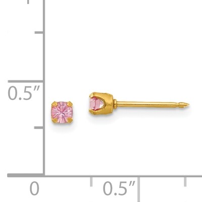 June Crystal Birthstone Earrings 24k Gold-plated 86E, MPN: 86E,