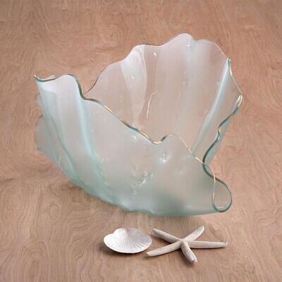 Annieglass Frosted Clamshell Sculpture Frosted F510G, MPN: F510G, UPC: