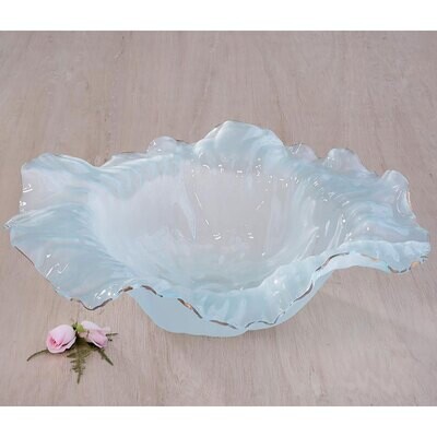 Annieglass Poppy Sculpture Limited Edition Frosted 24k Gold Trim F525G, MPN: F525G, UPC: