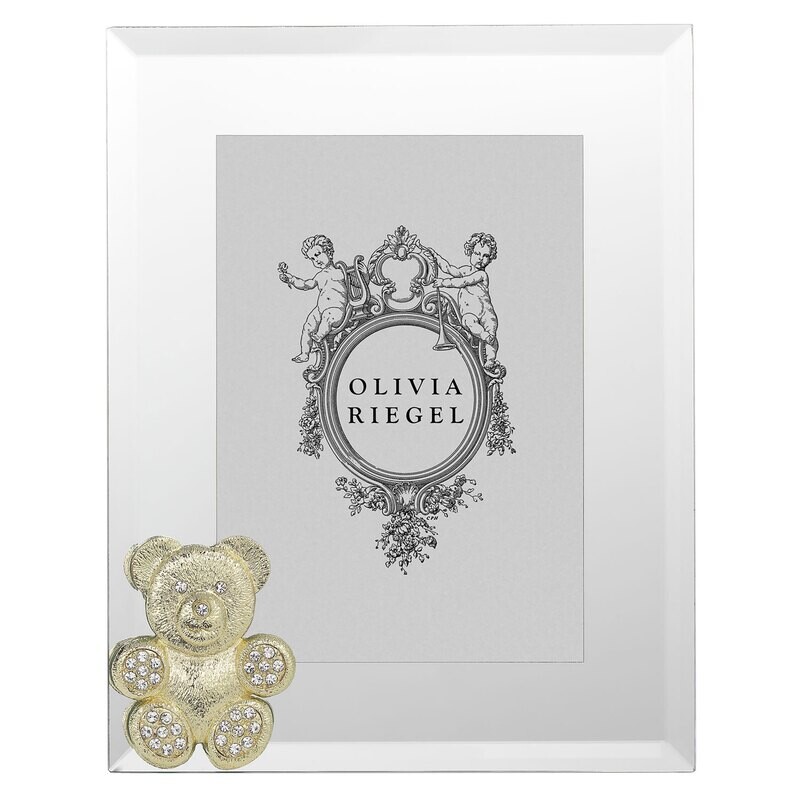 Olivia Riegel Gold Teddy Bear 5 x 7 Inch Picture Frame RT4881