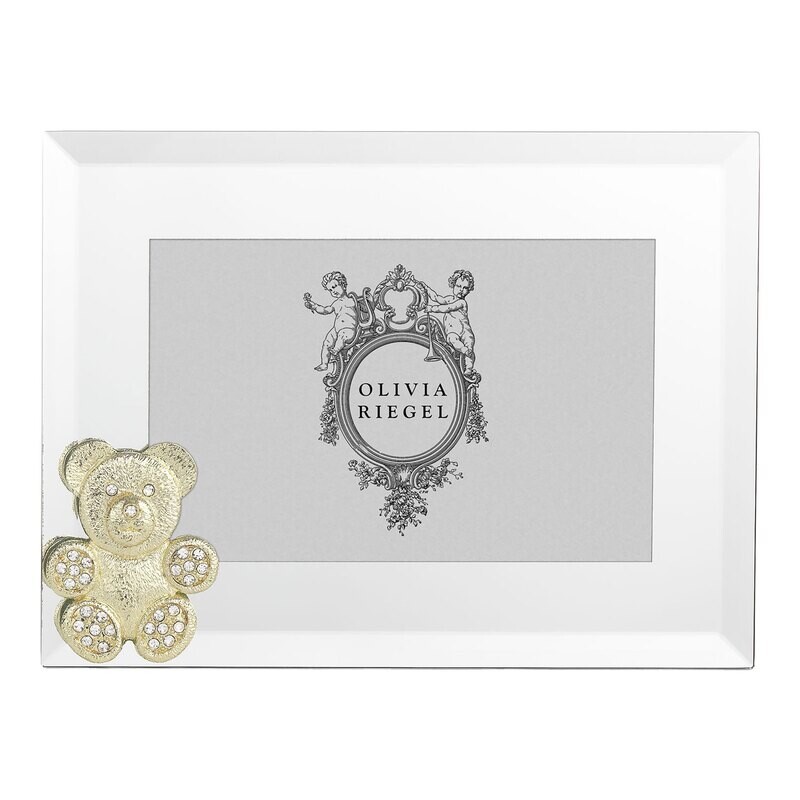 Olivia Riegel Gold Teddy Bear 4 x 6 Inch Picture Frame RT4880