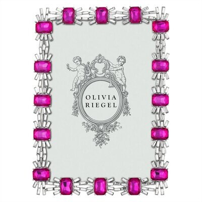 Olivia Riegel Hot Pink Rubellite Aurora 5 x 7 Inch Picture Frame RT4816, MPN: RT4816,