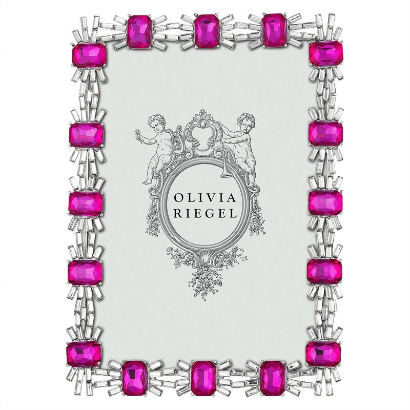 Olivia Riegel Hot Pink Rubellite Aurora 5 x 7 Inch Picture Frame RT4816
