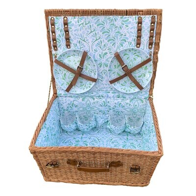 Juliska Iberian Sage Picnic Basket Iberian Sage Melamine Set PC02/21, MPN: PC02/21, 810090261089
