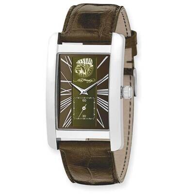 Mens Ed Hardy 1st Class Green &amp; Brown Dial Watch XWA2907, MPN: XWA2907, 812235010279