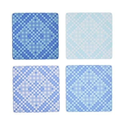 Le Jacquard Francais Essentiel Blue Coasters 3 x 3 Inch 28747, MPN: 28747, 3660269287474