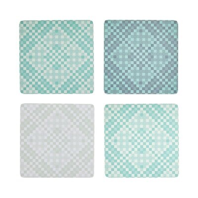 Le Jacquard Francais Essentiel Green Coasters 3 x 3 Inch 28745, MPN: 28745, 3660269287450