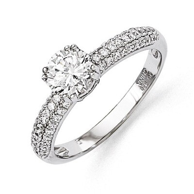 Ring Sterling Silver &amp; Cubic Zirconia QMP767, MPN: QMP767, 883957559957