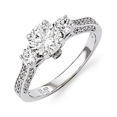 Ring Sterling Silver &amp; Cubic Zirconia QMP766, MPN: QMP766, 886774577579