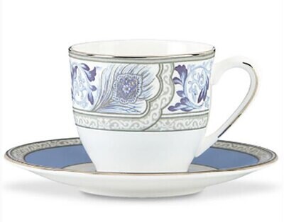 Marchesa Sapphire Plume Demitasse Cup &amp; Saucer, MPN: 842595_LEN, 882864472953