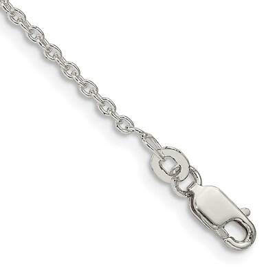 1.95mm Cable Chain Anklet 10 Inch Sterling Silver QCL050-10, MPN: QCL050-10, 196904161050