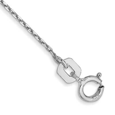 9 Inch .8mm Diamond-Cut Cable with Spring Ring Clasp Anklet 14k White Gold PEN192-9, MPN: PEN192-9,…