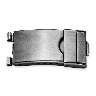 14mm Tri-fold Black Plated Deployment Clasp with Tube &amp; Pins FTL137B-14, MPN: FTL137B-14,