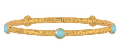 Halcyon Days Cabochon Aquamarine Jewel Gold Torque Bangle Bracelet BPCAB30HTG, MPN: BPCAB30HTG,