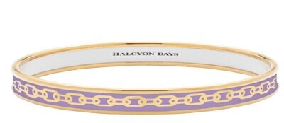 Halcyon Days 6mm Chain Lavender Gold Small Bangle Bracelet PBCHA2706GS, MPN: PBCHA2706GS,