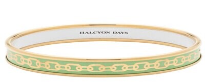 Halcyon Days 6mm Chain Meadow Gold Medium Bangle Bracelet PBCHA3906GM, MPN: PBCHA3906GM,