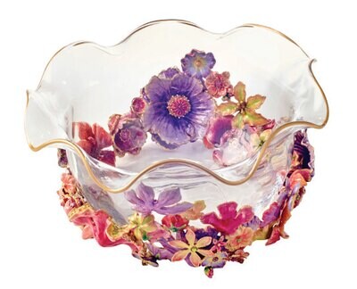 Jay Strongwater Paisley Small Ruffle Flower Bowl SDH2576-289, MPN: SDH2576-289, 848510043106