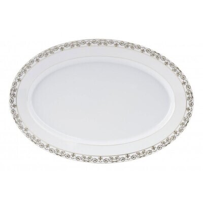 Deshoulieres Tuileries White Oval Platter 036486, MPN: 36486, 3104363177649
