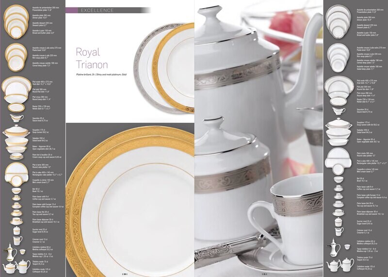 Deshoulieres Royal Trianon Platinum Cream Soup Saucer SBBC-RI6825